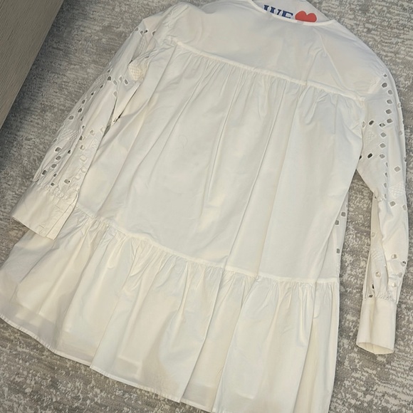 Eyelet White Dress - Picture 4 of 4